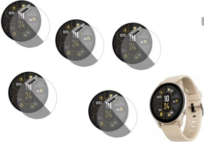 DOWRVIN Tempered Glass Guard for BOAT LUNAR CALL PLUS SMART WATCH TEMPERED GLASS (PACK OF 5)(Pack of 5)