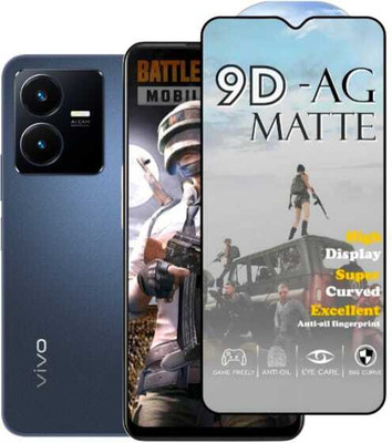 FAIYER BEAT Tempered Glass Guard for Premium matte Tempered Glass For vivo Y22s(matte finish,Pack Of 1) Advanced gaming matte Full Screen Coverage Screen Protector for vivo Y22s(Pack of 1)