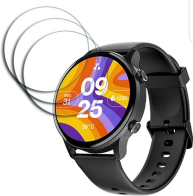 DOWRVIN Tempered Glass Guard for AMBRANE WISE ROAM 2 1.39 SMART WATCH TEMPERED GLASS (PACK OF 3)(Pack of 3)