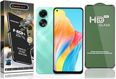 FAIYER BEAT Tempered Glass Guard for Premium high definition Tempered Glass For OPPO A78 4G (high definition finish,Pack Of 1) Advanced gaming high definition Full Screen Coverage Screen Protector for OPPO A78 4G(Pack of 1)