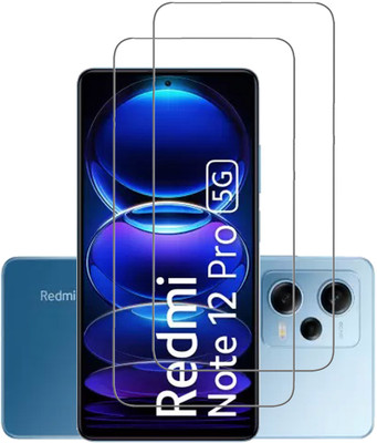 SNMART Tempered Glass Guard for REDMI Note 12 Pro 5G(Pack of 2)