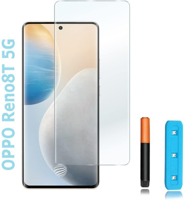 AKSHUD Tempered Glass Guard for OPPO Reno8T 5G(Pack of 1)