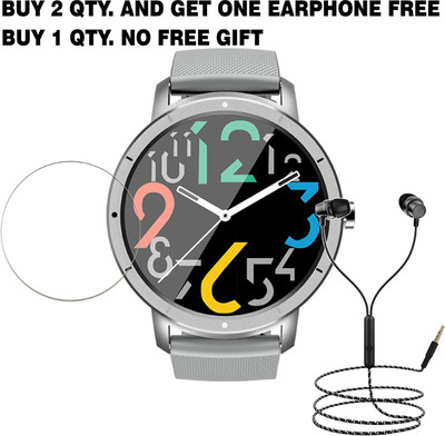 SOMTONE Tempered Glass Guard for HW21 air Smart Watch BUY 2 QTY AND GET ONE EARPHONE FREE(Pack of 1)