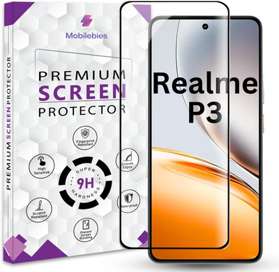 Mobilebies Tempered Glass Guard for Realme P3 5G Premium Screen Protector Guard with Easy Installation Kit(Pack of 1)