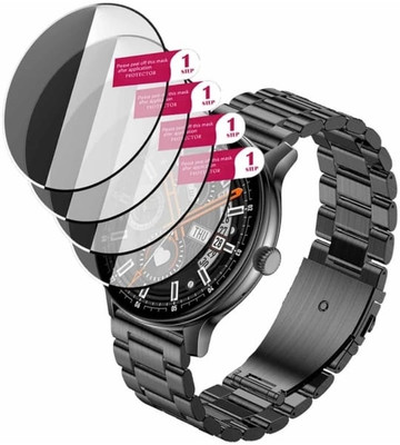KHWABEEDA Tempered Glass Guard for PEBBLE METTLE PRO SMART WATCH TEMPERED GLASS (PACK OF 4)(Pack of 4)