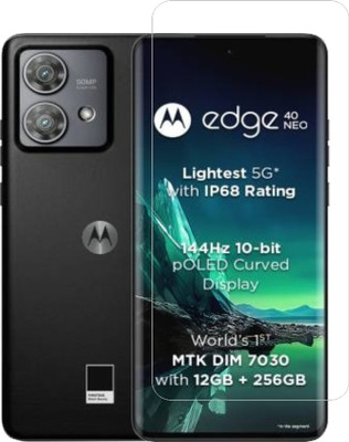DSCASE Tempered Glass Guard for MOTOROLA Edge 40 Neo, MOTO Edge 40 Neo(Pack of 1)