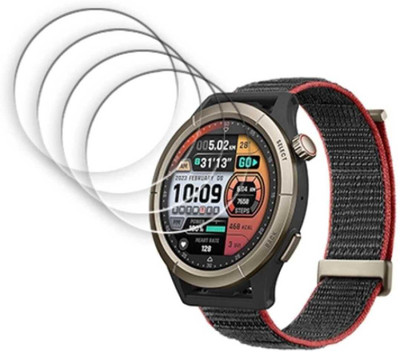 ZIDZEE Tempered Glass Guard for AMAZFIT CHEETAH PRO 1.45 SMART WATCH SCREEN GUARD (P-4)(Pack of 4)