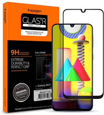 Spigen Tempered Glass Guard for Samsung Galaxy M31(Pack of 1)