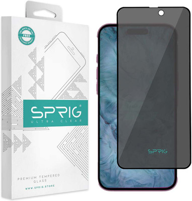 Sprig Tempered Glass Guard for Sprig Edge To Edge Tempered Glass for iPhone 16 Plus, IPHONE 16 PLUS, 16 Plus (Pack of 1)(Pack of 1)
