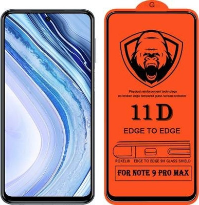 FlipSmartGuard Edge To Edge Tempered Glass for Redmi Note 9 Pro Max(Pack of 1)