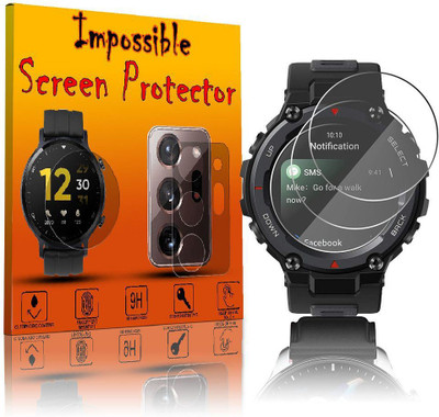 FCS Edge To Edge Screen Guard for Amazfit T Rex Pro(Pack of 3)