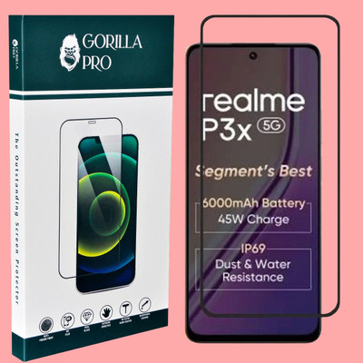 GORILLA PRO Tempered Glass Guard for Realme P3X 5G(Pack of 1)