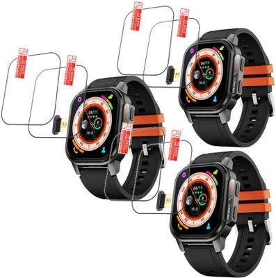 MUTAALI Tempered Glass Guard for Fire Boltt Snapp Smart watch screen protector(Pack of 6)