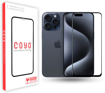 Coyo Tempered Glass Guard for apple iphone 15 pro max(Pack of 1)
