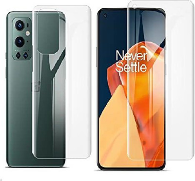 PROTE Tempered Glass Guard for 2 in 1 Curved Full Cover Soft Screen Protector Hydrogel Film Front & Back Protector (OnePlus 9 Pro)(Pack of 1)