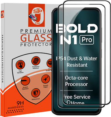 STP FEEL Tempered Glass Guard for Lava Bold N1 Pro 5G Premium Screen Protector Guard with Easy Installation Kit(Pack of 2)