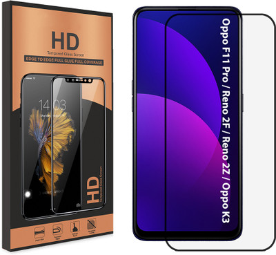 KANSOL Tempered Glass Guard for Oppo F11 Pro / Reno 2F / Reno 2Z / Oppo K3, Anti Static Dust Proof Edge to Edge Protection, Easy Installation Kit Included(Pack of 1)