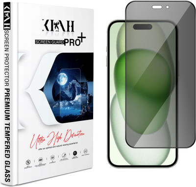 KLAH Tempered Glass Guard for Apple iPhone 15 Plus(Pack of 1)