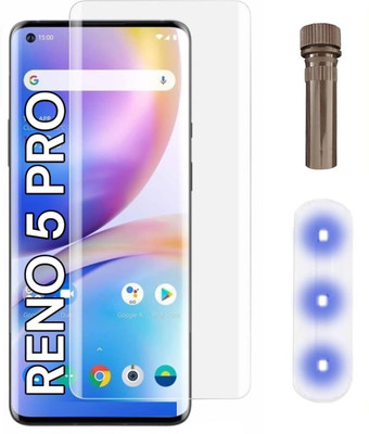 crixus Edge To Edge Tempered Glass for Oppo Reno5 Pro(Pack of 1)
