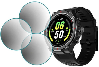 KHWABEEDA Tempered Glass Guard for NOISEFIT FORCE(R) SMART WATCH SCREEN GUARD(PACK OF 3)(Pack of 3)