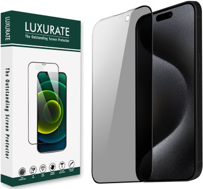 LUXURATE Tempered Glass Guard for Apple iPhone 16 Pro Max(Pack of 1)