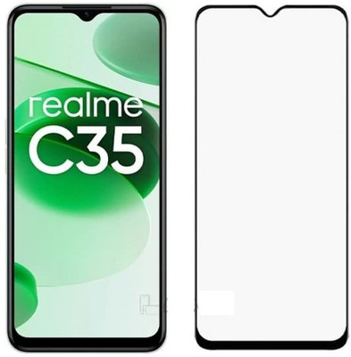 Mobling Tempered Glass Guard for Realme C35(Pack of 1)