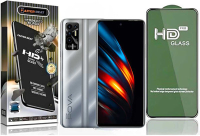 FAIYER BEAT Tempered Glass Guard for Premium high definition Tempered Glass For TECNO POVA 2 (high definition finish,Pack Of 1) Advanced gaming high definition Full Screen Coverage Screen Protector for TECNO POVA 2(Pack of 1)