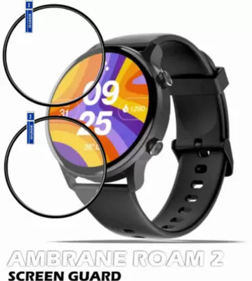 ICROMECK Tempered Glass Guard for AMBRANE WISE ROAM 2 SMARTWATCH(Pack of 2)
