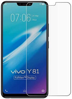 COVJ Tempered Glass Guard for Vivo Y81s Tempered Glass Edge-to-Edge 6D Screen Protector With Installation Kit(Pack of 1)