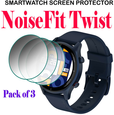 YCHROZE Tempered Glass Guard for NoiseFit Twist(Pack of 3)