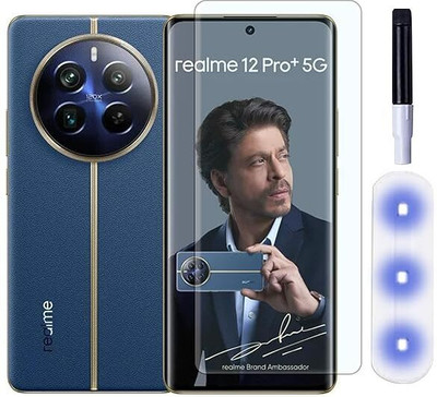 GORILLA FIVE FLEXII Tempered Glass Guard for Realme 12 Pro 5G / 12 Pro Plus 5G (6.7 inch, Pack of 1) Full Adhesive UV Curved Case Friendly HD Clarity(Pack of 1)