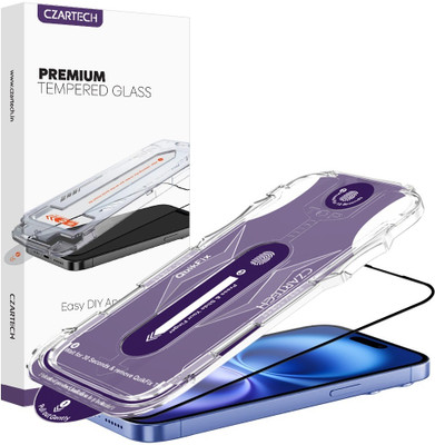 CZARTECH Tempered Glass Guard for Apple iPhone 16 Plus Matte Glass(Pack of 1)