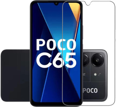 RCHJV Tempered Glass Guard for Poco C65, REDMI 13C, POCO C65(Pack of 1)