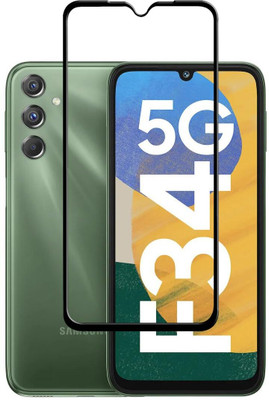 1DOLLAR Edge To Edge Tempered Glass for Samsung galaxy F34 5G/ M34 5G / A34 5G [Full Glue 3D](Pack of 1)