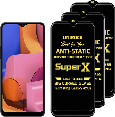 Unirock Tempered Glass Guard for Samsung Galaxy A20s(Pack of 3)