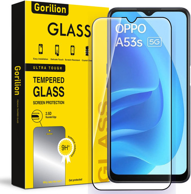 Gorilion Tempered Glass Guard for Oppo A53s 5G(Pack of 1)