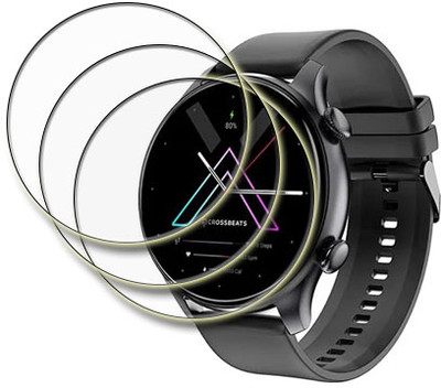 MUTAALI Tempered Glass Guard for Crossbeats Orbit Apex smart watch(Pack of 3)