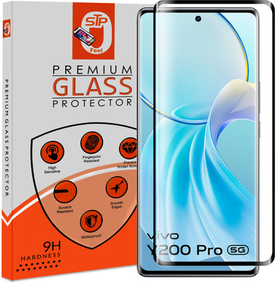 STP FEEL Tempered Glass Guard for Vivo Y200 5G Advanced Black Border Screen Protector Guard(Pack of 1)