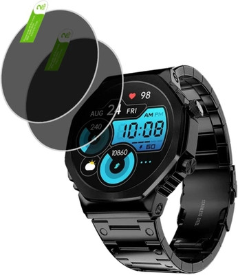 DOWRVIN Tempered Glass Guard for FIRE -BOLTT ONYX SMART WATCH TEMPERED GLASS (PACK OF 2)(Pack of 2)