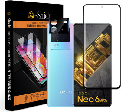 MS-Shield Tempered Glass Guard for iQOO Neo 6 5G, With Camera Lens Protector(Pack of 1)