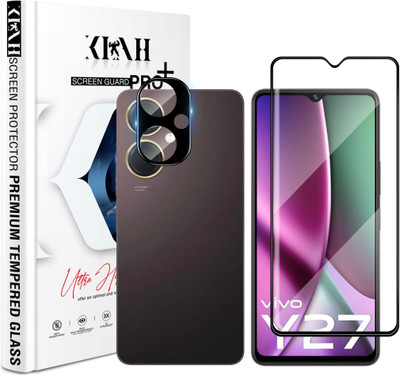 KLAH Tempered Glass Guard for Vivo Y27 4G, With Camera Lens Protector(Pack of 1)
