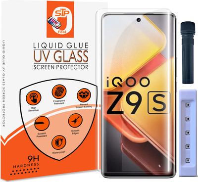 Maxboost Tempered Glass Guard for IQOOZ9s Pro 5G, IQOO Z9s 5G UV Advanced Curved Screen Protector Guard with Easy Installation Kit(Pack of 1)