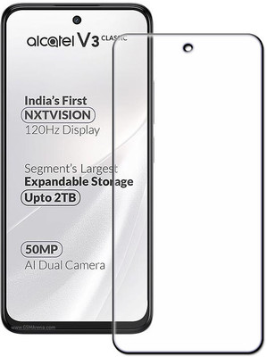 tombik Tempered Glass Guard for 15ki-alcatel V3 Classic-front(Pack of 1)