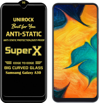 Unirock Tempered Glass Guard for Samsung Galaxy A30(Pack of 1)
