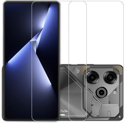VIGHNAD Tempered Glass Guard for Tecno Pova 6 Pro, Tecno Pova 6 Pro 5G, TECNO POVA 6 PRO, TECNO POVA 6 PRO 5G(Pack of 2)