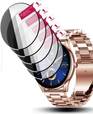 DB Tempered Glass Guard for PEBBLE COSMOS BOLD PRO SMART WATCH TEMPERED GLASS (PACK OF 5)(Pack of 5)