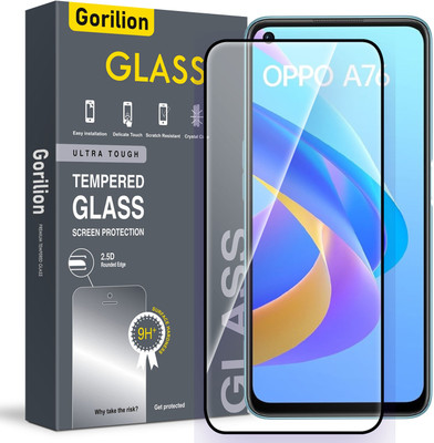 Gorilion Tempered Glass Guard for Oppo A76(Pack of 1)