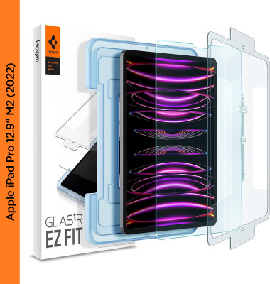Spigen Tempered Glass Guard for iPad Pro 12.9 inch M2 (2022), iPad Pro 12.9 inch (2021/2020/2018)(Pack of 1)