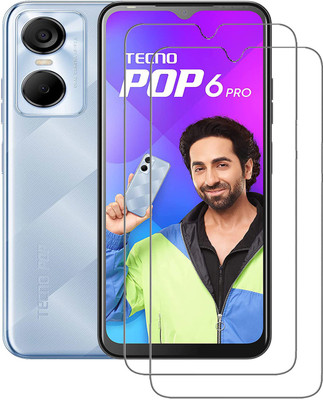 INFINITYWORLD Tempered Glass Guard for Tecno Pop 6 Pro(Pack of 2)