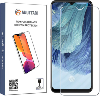 ANUTTAM Tempered Glass Guard for Oppo F17(Pack of 1)